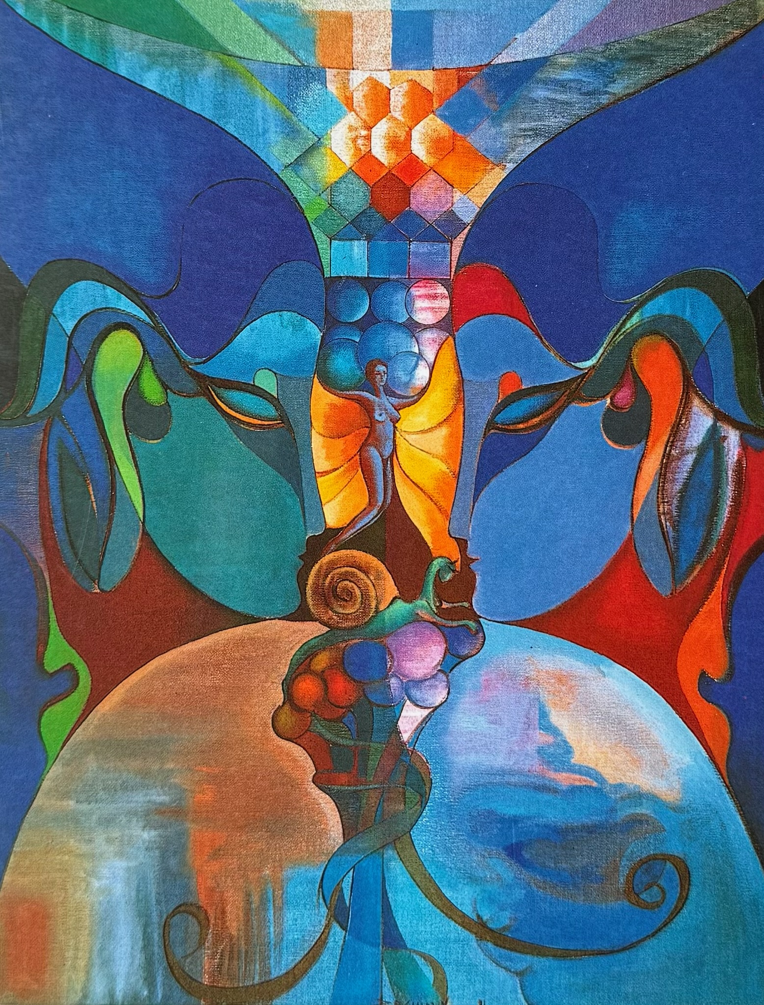 Le Graal (1991) - huile sur toile - 146x114 cm