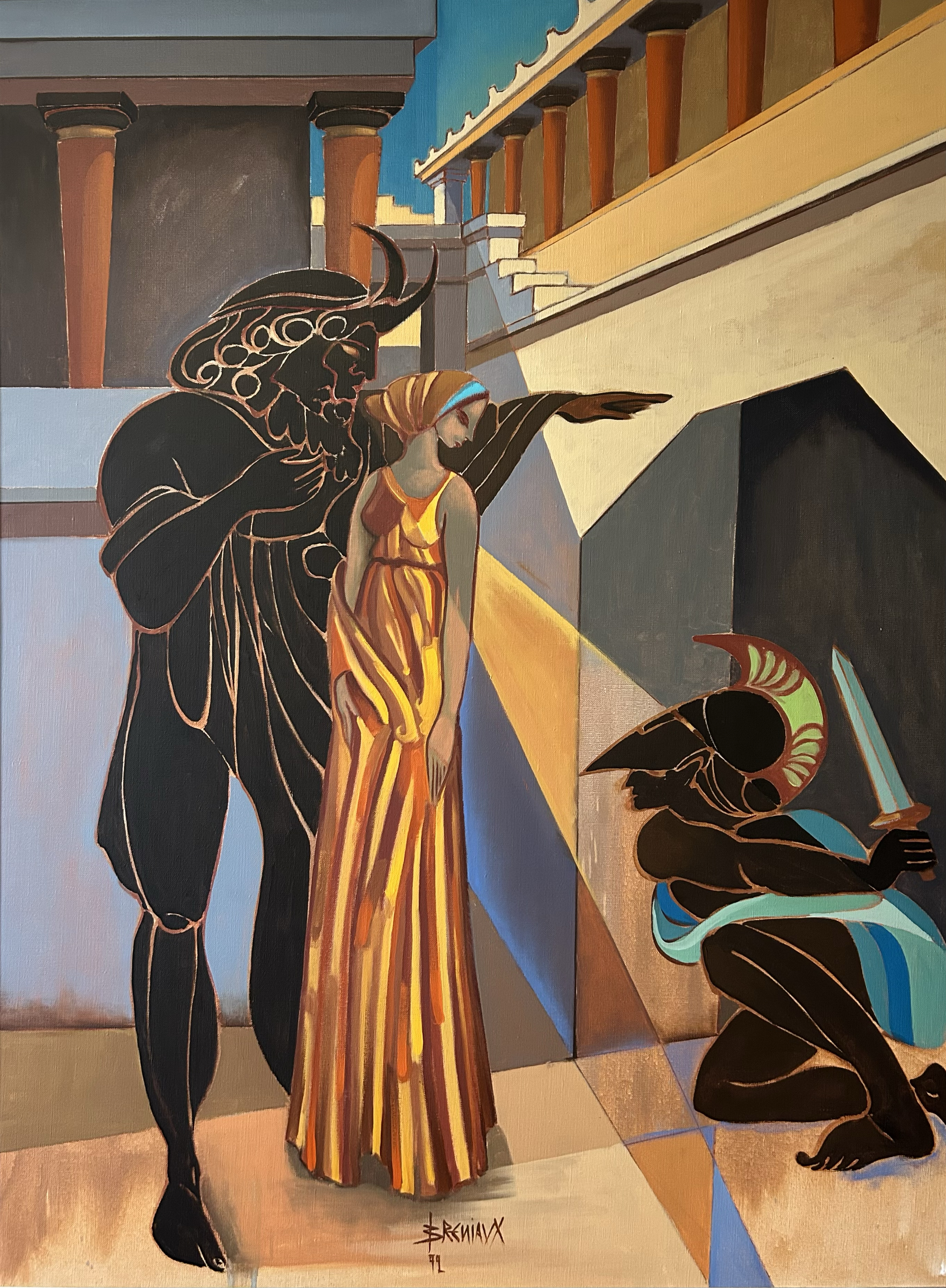 Minotaure (1992) - huile sur toile - 130x97 cm