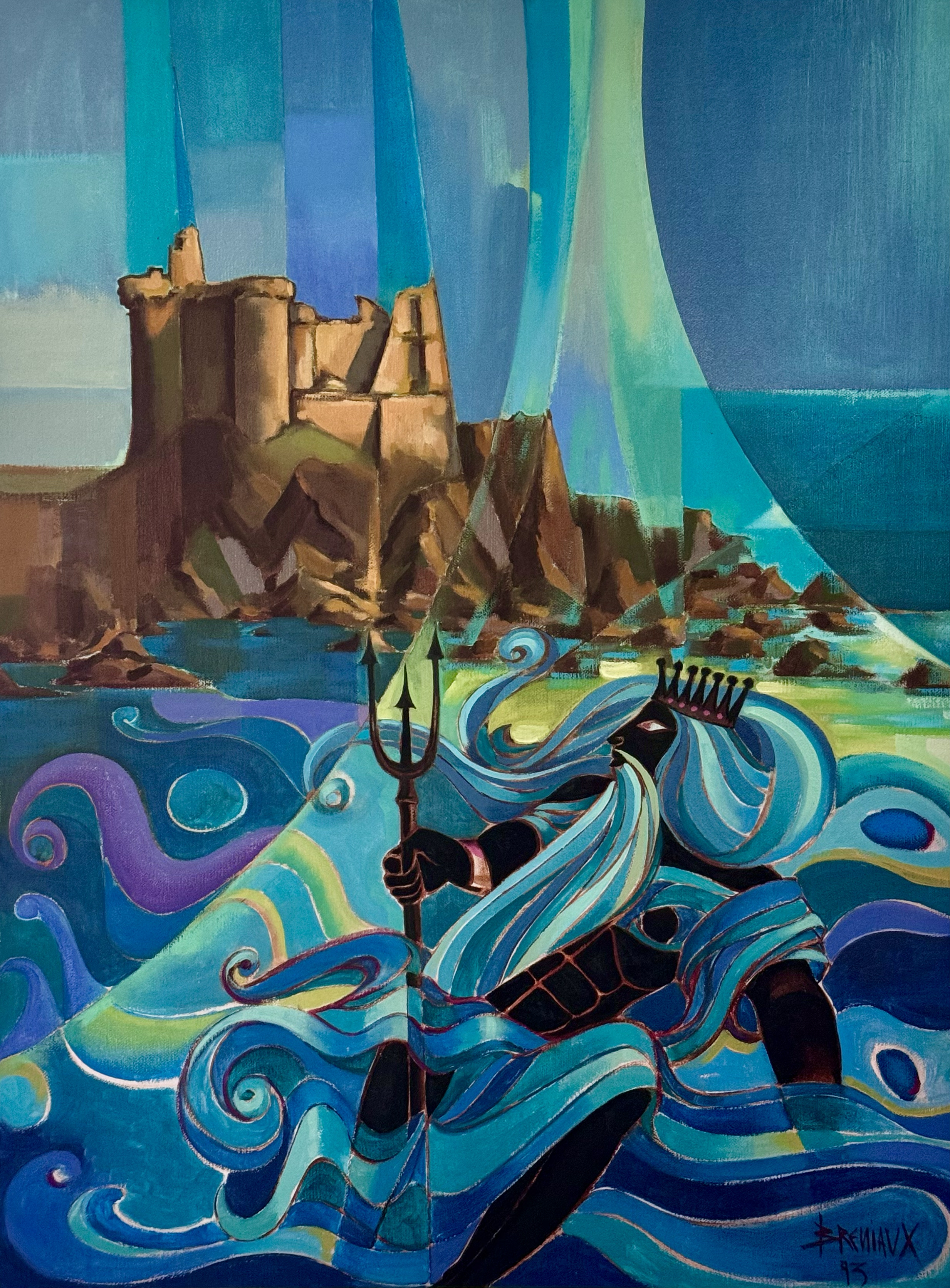 Poséidonis (1992) - huile sur toile - 130x97 cm
