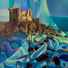 Poséidonis (1992) - huile sur toile - 130x97 cm