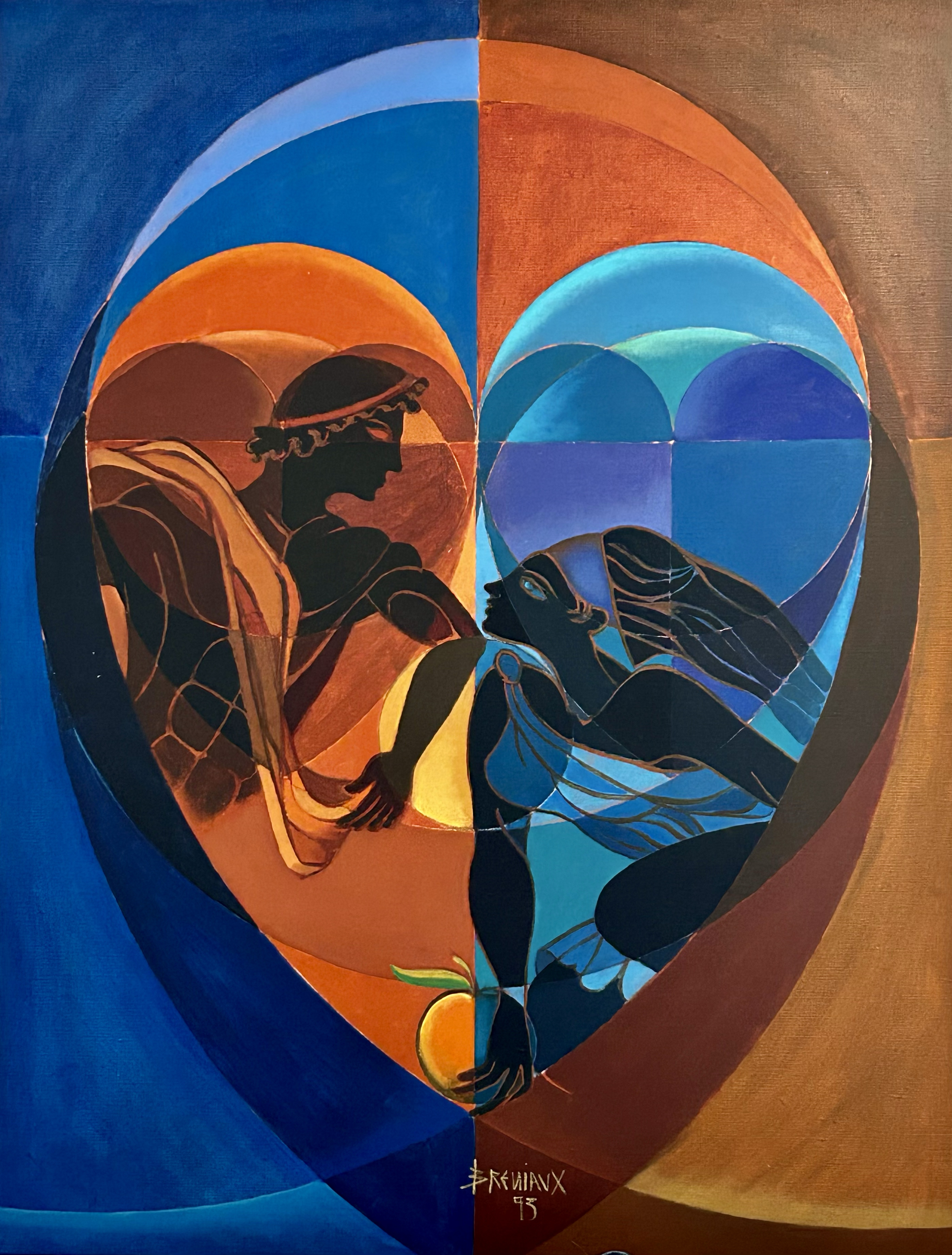 Au Coeur de la Pomme (1993) - huile sur toile - 116x89 cm