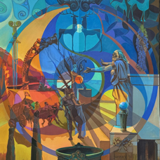Voyage Celtique (1994) - huile sur toile - 130x160 cm