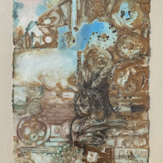 Hommage à Michel-Ange - Oxydo-Gravure - 76 x 56 cm 