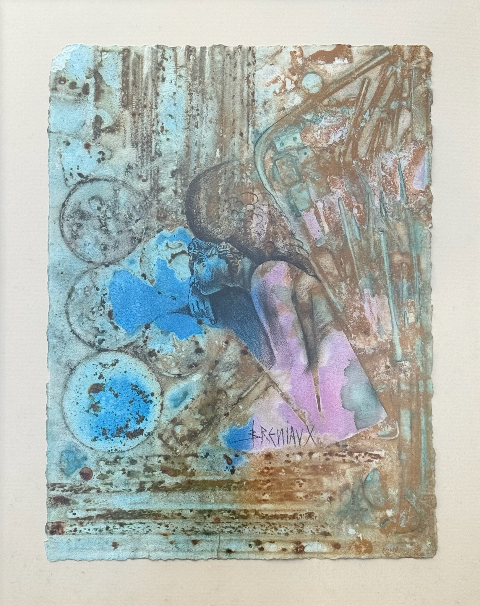 L’Ange du Quattrocento (1997) - Oxydo-Gravure - 81x101 cm