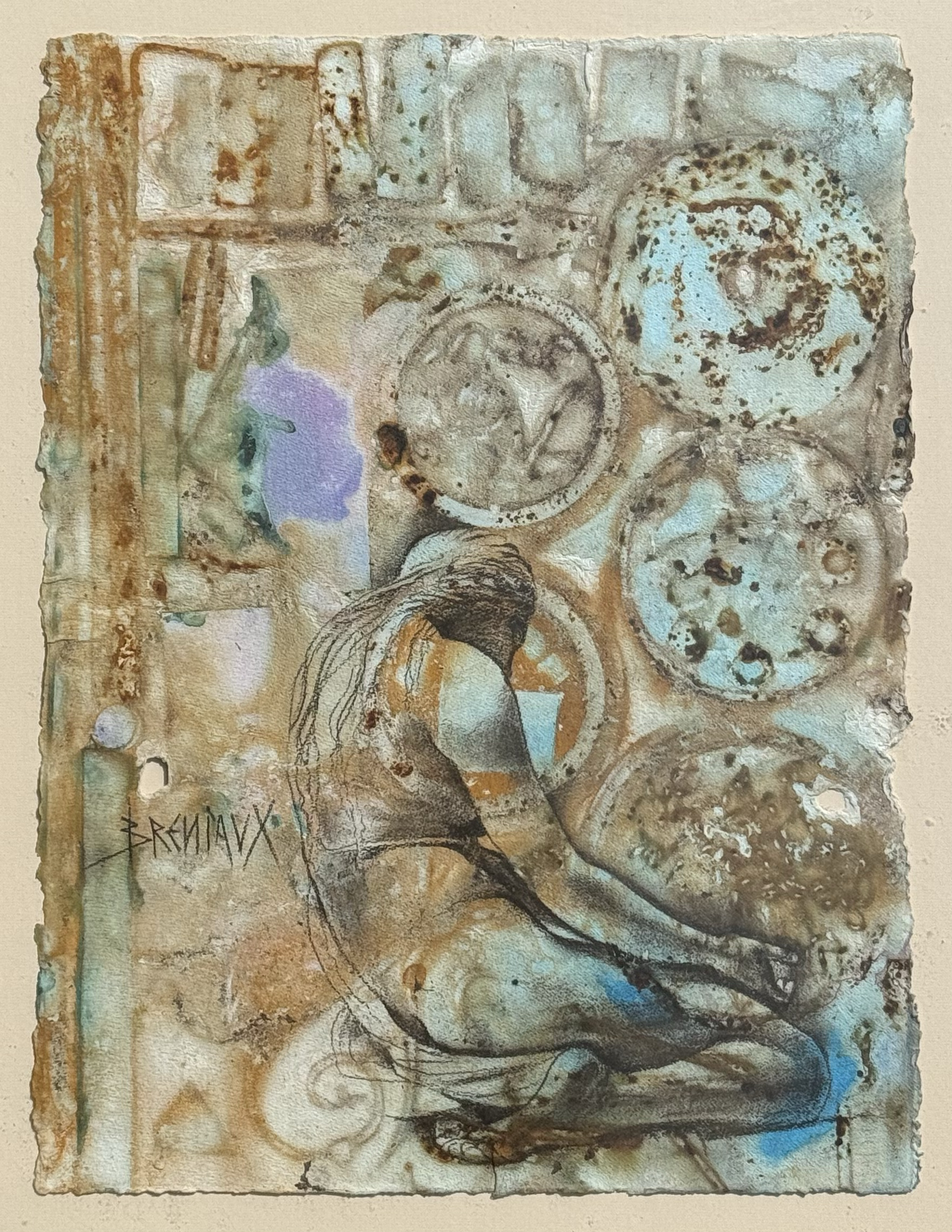 Pose Rêverie - Oxydo-Gravure - 76 x 56 cm
