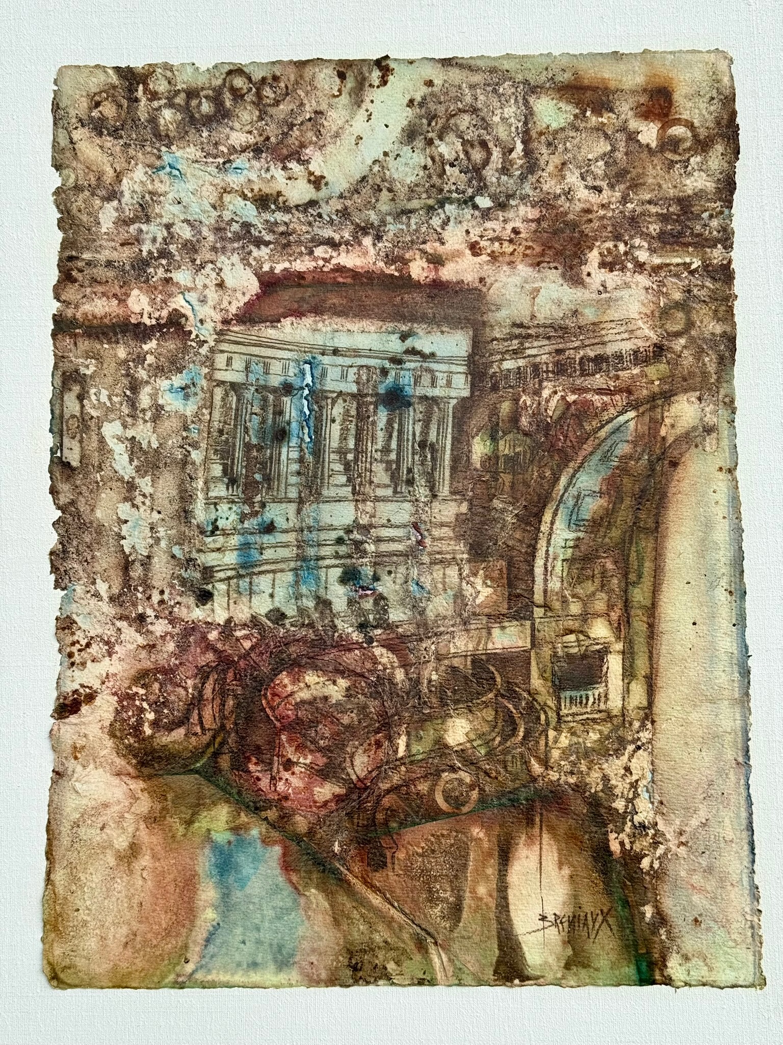 Théâtre dans la Grotte (2006) Oxydo-Gravure - 76x56,5 cm