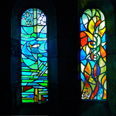 Dalle de verre - Chapelle de Chille (39)