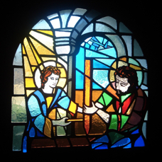 Dalle de verre - Chapelle de Cessy (01)