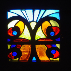 Le papillon - Dalle de verre